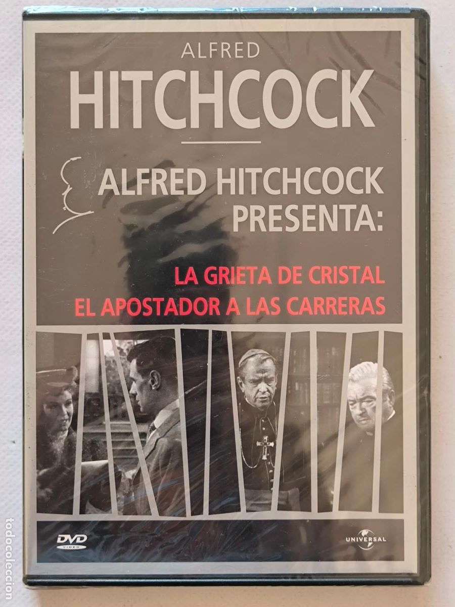 Cine: DVD LA GRIETA DE CRISTAL / EL APOSTADOR A LAS CARRERAS - ALFRED HITCHCOCK - NUEVO, PRECINTADO (017)