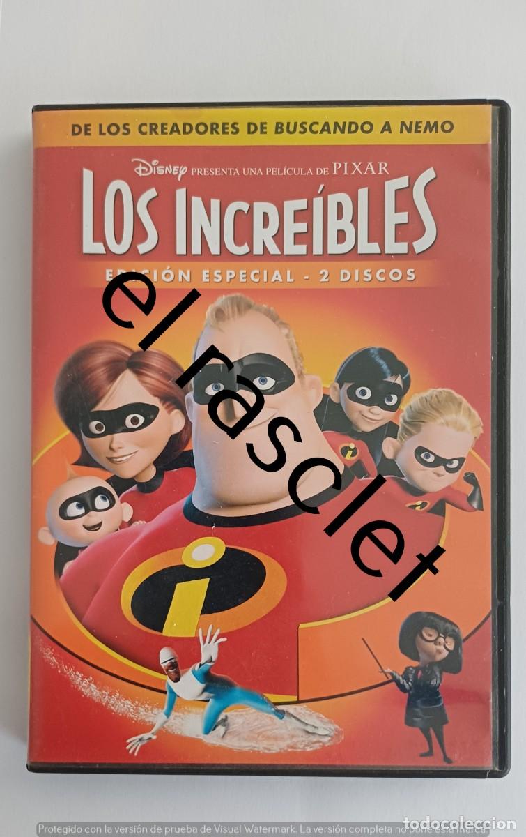 Cine: CAJA VACIA - LOS INCREIBLES -CONTIENE MANUAL. + DISCO 2