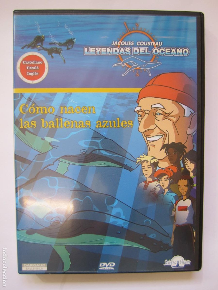 Cinema: dvd leyendas del oceano jacques cousteau como nacen las ballenas azules