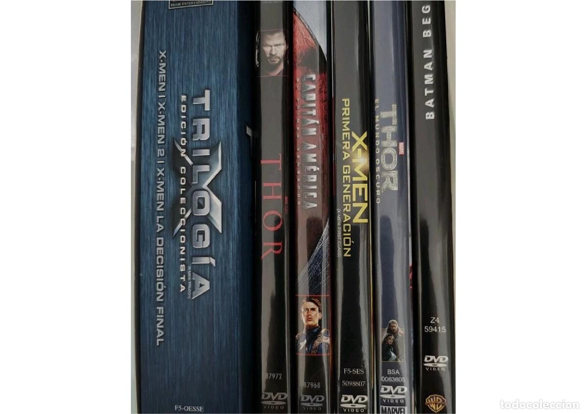 Cine: DVD Superh&eacute;roes: X-men, Thor, Batman, Capit&aacute;n Am&eacute;rica