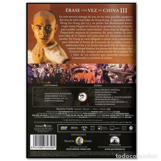 Cine: ERASE UNA VEZ EN CHINA III DVD (Artes Marciales, Jet Li)