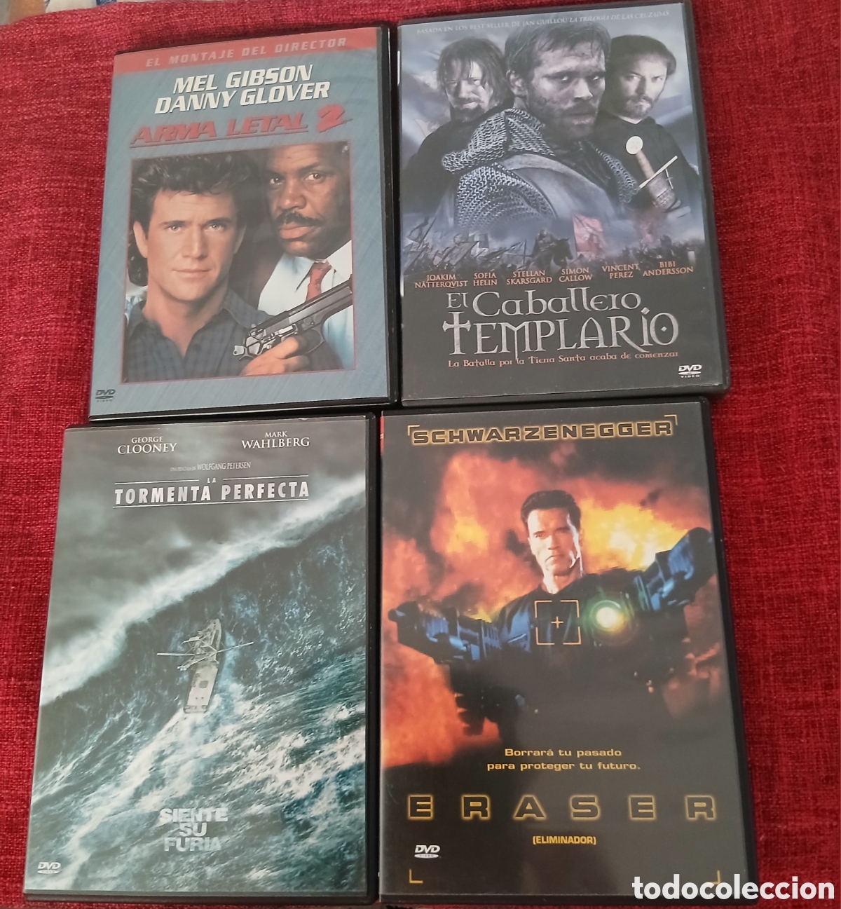 Kino: Lote de 4 DVDs de acci&oacute;n por 6&euro;