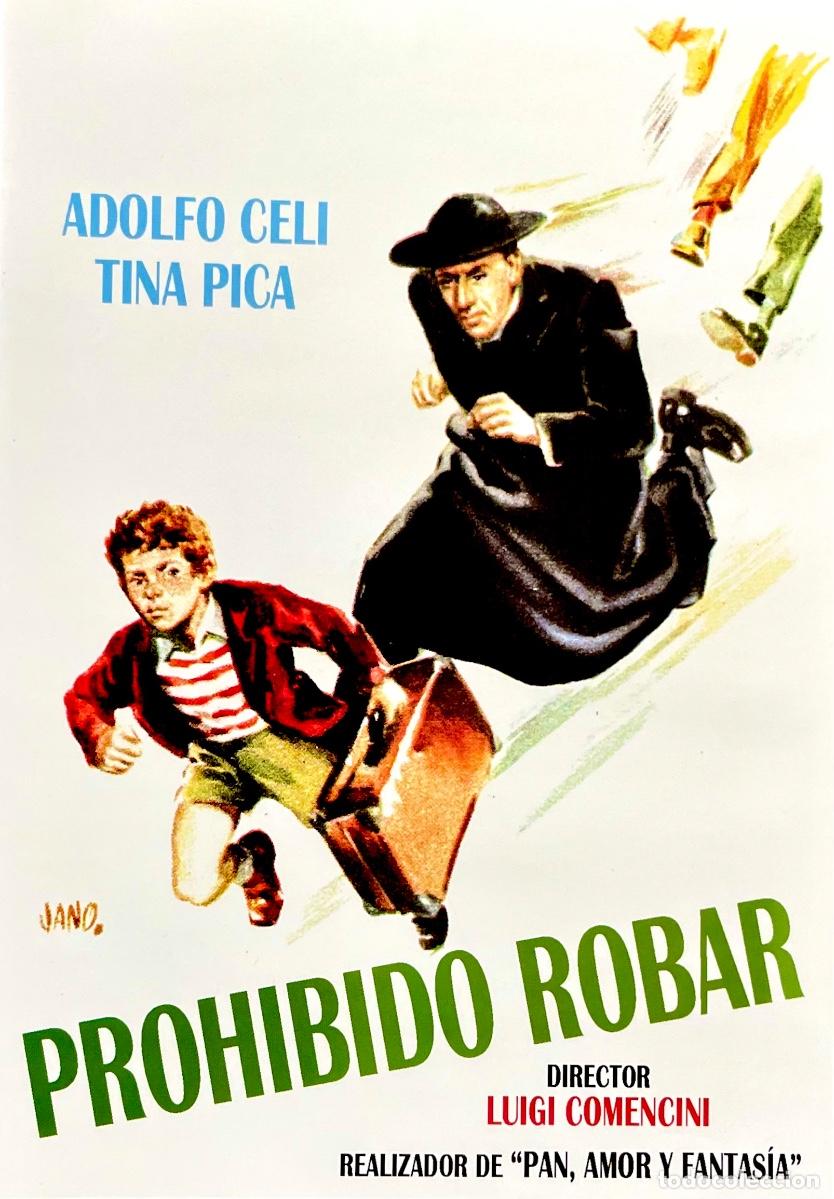 Cine: PROHIBIDO ROBAR. Adolfo Celi. Tina Pica. Nino Rota. Luigi Comencini. NEORREALISMO. CASI NUEVO.