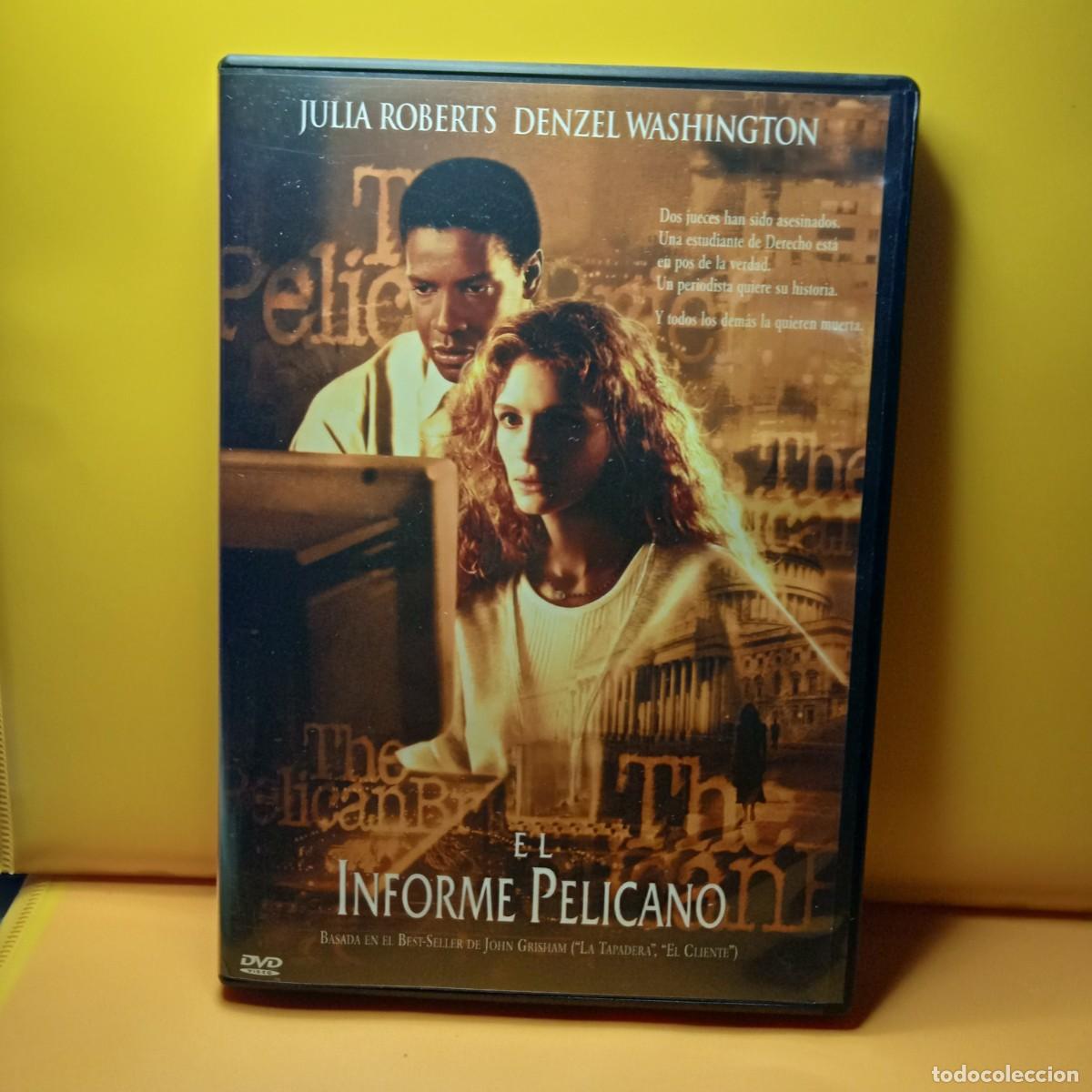 Cine: EL INFORME PELICANO. JULIA ROBERTS & DENZEL WASHINGTON. DVD (ESPIONAJE)