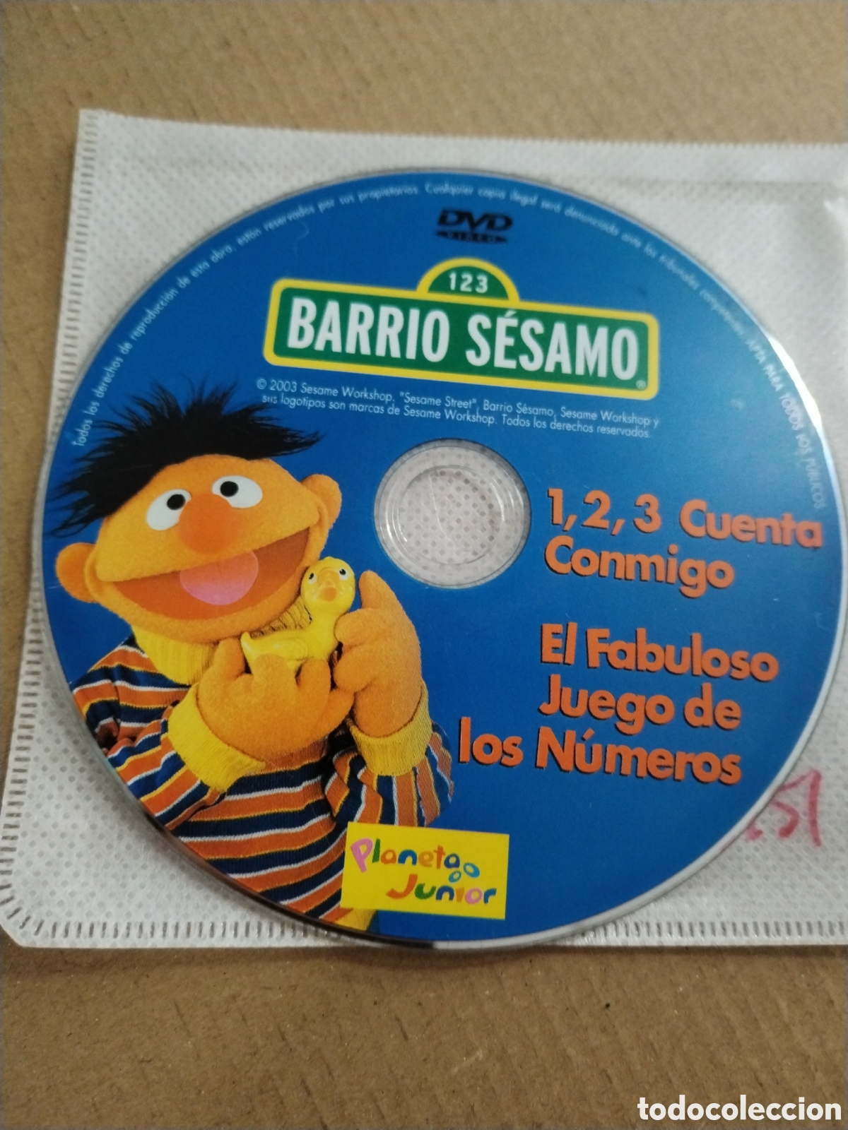 Cinema: BARRIO SESAMO. 1,2,3 Cuenta Conmigo. DVD.
