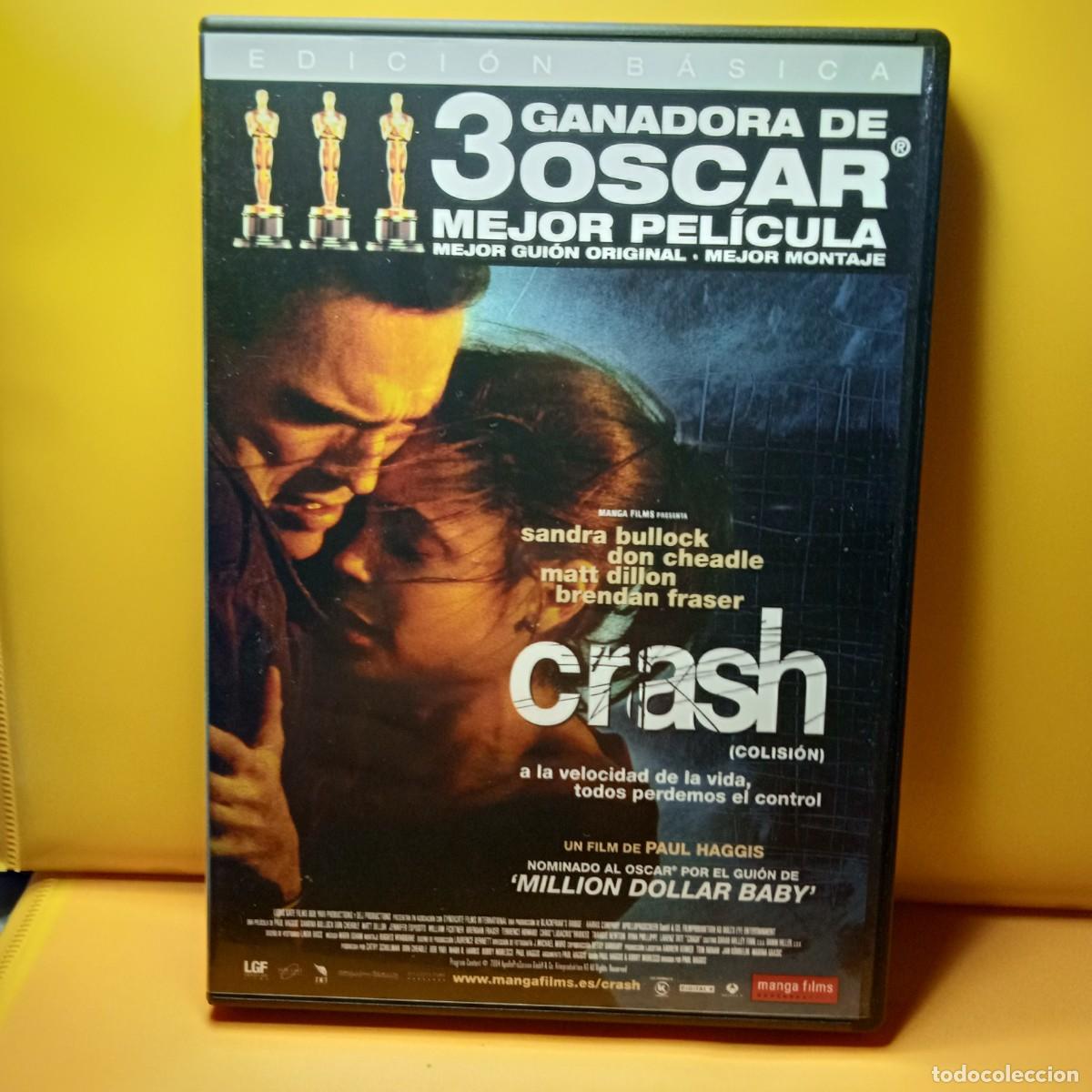 Cine: DVD - CRASH (COLISION) - SANDRA BULLOCK, MATT DILLON (ESPIONAJE)