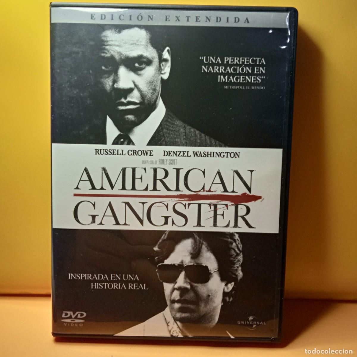 Cine: DVD - AMERICAN GANSTER. RUSSELL CROWE. DENZEL WASHINGTON. VERSION EXTENDIDA (ESPIONAJE)