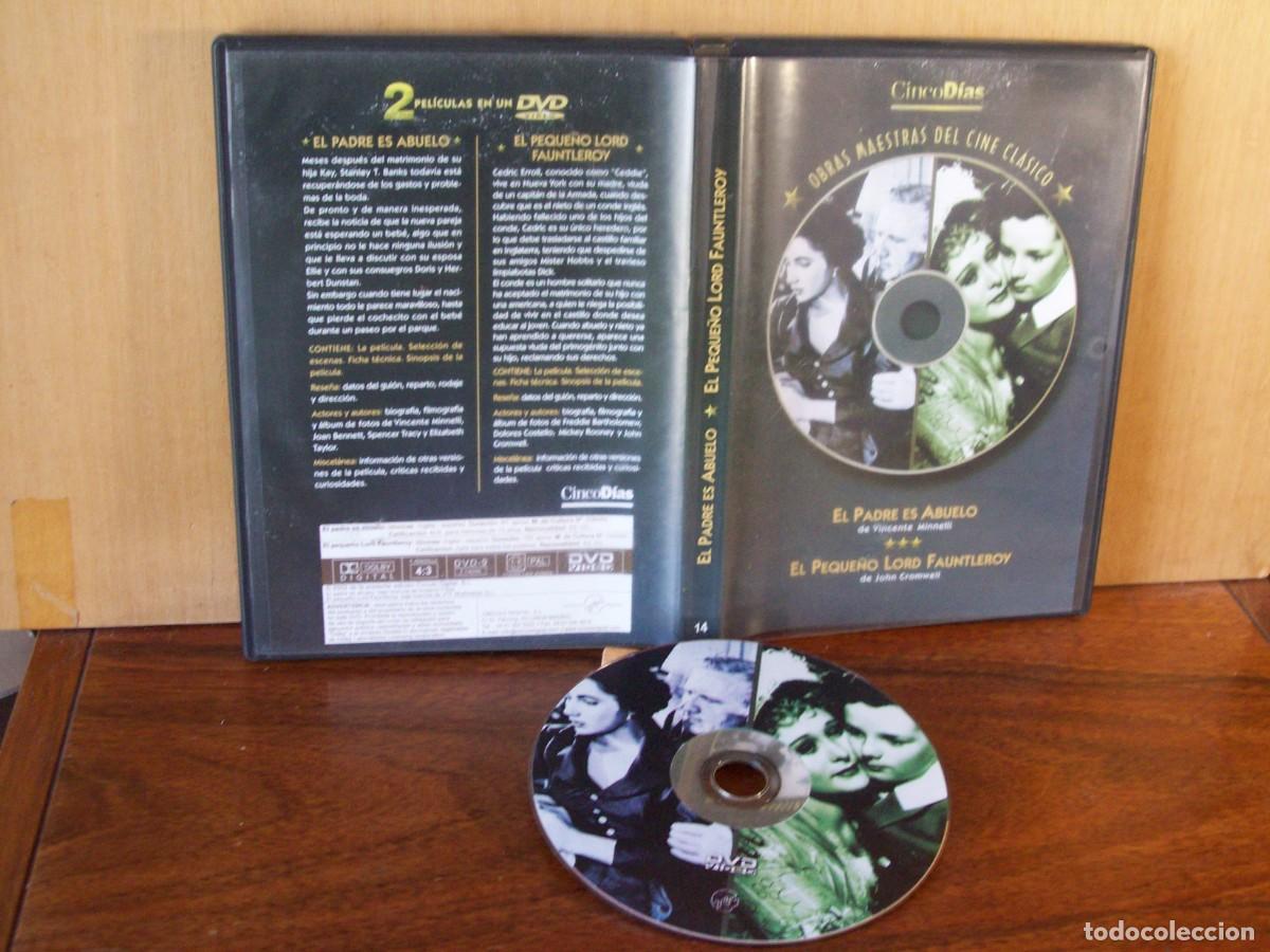 Cine: EL PADRE ES ABUELO - SPENCER TRACY+EL PEQUE&Ntilde;O LORD FAUNTLEROY DEJOHN CROMWELL- 2 PELICULAS EN 1 DVD
