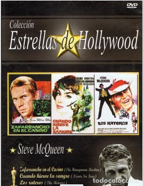 Cine: Colecci&oacute;n Estrellas de Hollywood - Steve McQueen DVD Como Nuevo