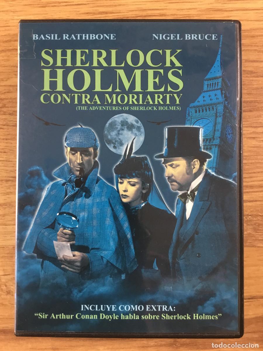 Cine: SHERLOCK HOLMES CONTRA MORIARTY - BASIL RATHBONE & NIGEL BRUCE - ESPA&Ntilde;OL CASTELLANO
