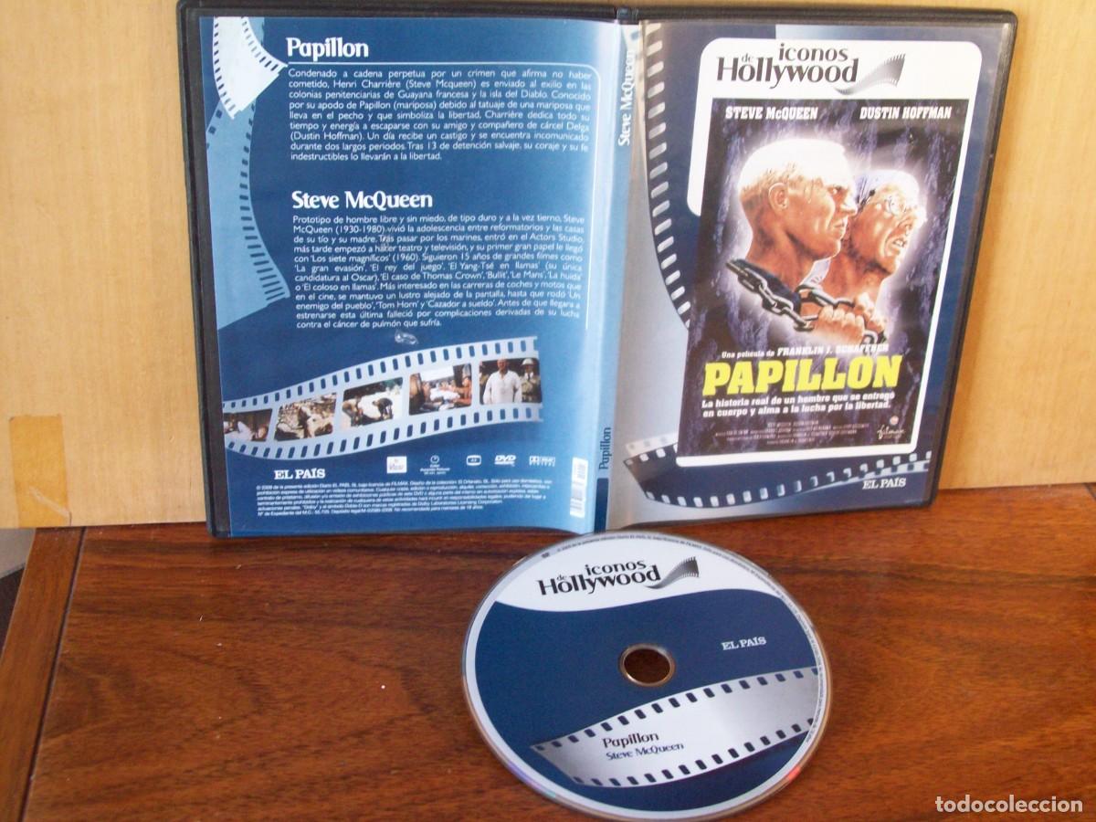 Cinema: PAPILLON - STEVE McQUEEN - DUSTIN HOFFMAN - DVD CAJA FINA EDICION EL PAIS