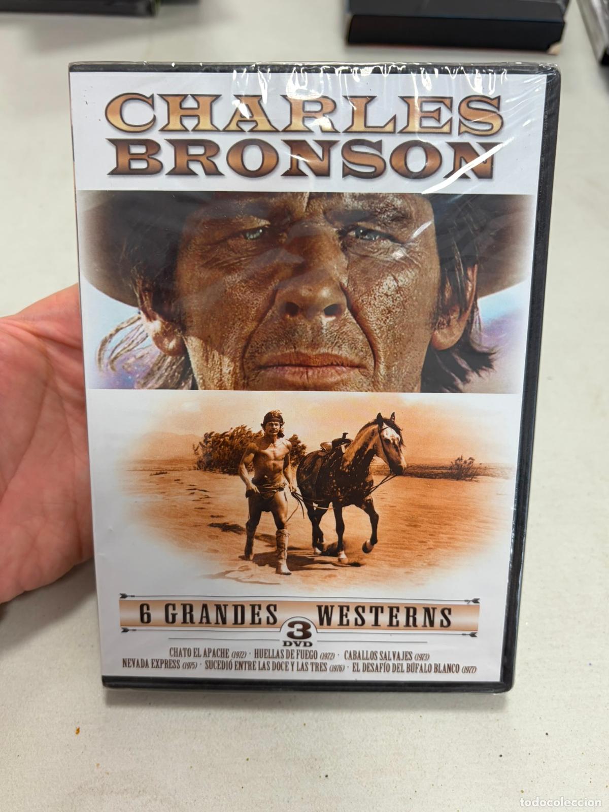 Cine: CHATO EL APACHE CHARLES BRONSON 6 GRANDES WESTERN 3 DVD