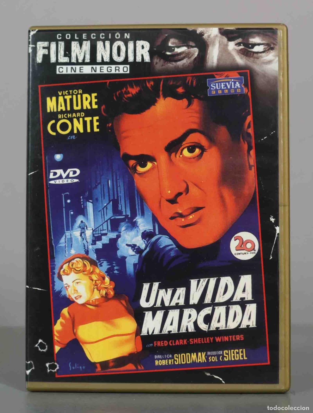 Cine: DVD. Una vida marcada - Robert Siodmak, Victor Mature, Richard Conte, Fred Clark, Shelley Winters