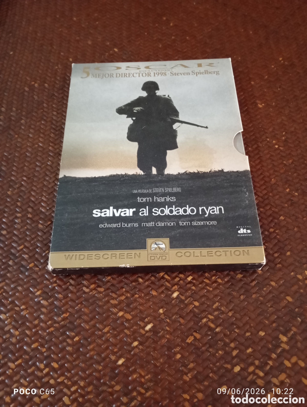 Cine: Salvar al soldado Ryan cart&oacute;n DVD cart&oacute;n no perfecto