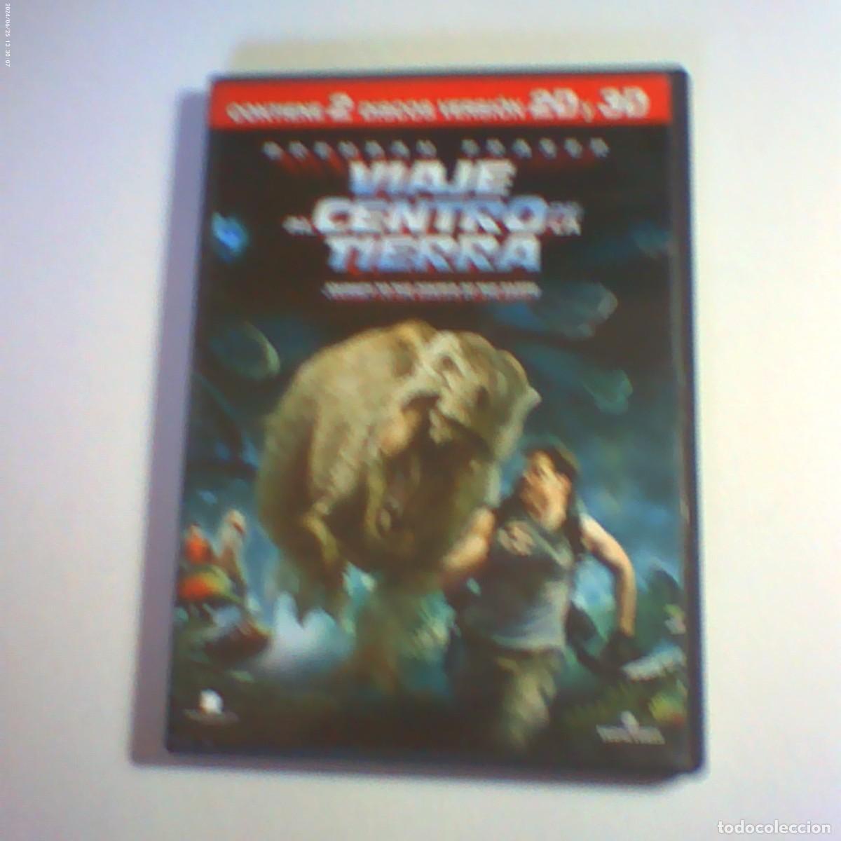 Cine: dvd 2 discos. versi&oacute;n 2D y 3D viaje al centro de la tierra. 89 min (seminuevo)