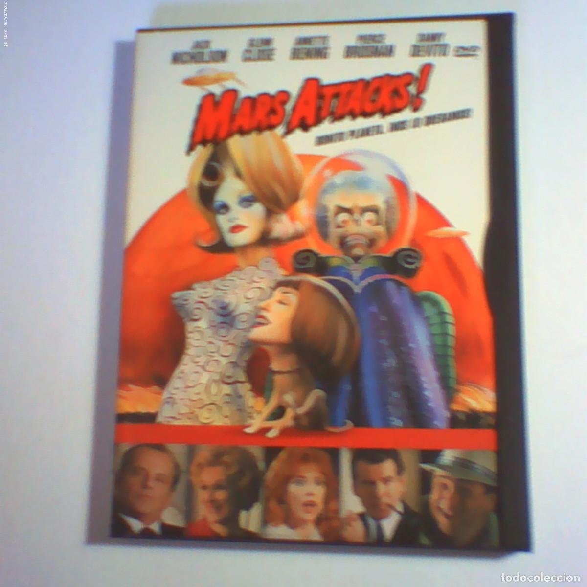 Cine: dvd mars attacks. jack nicholson. glen close. 102 min (seminuevo)