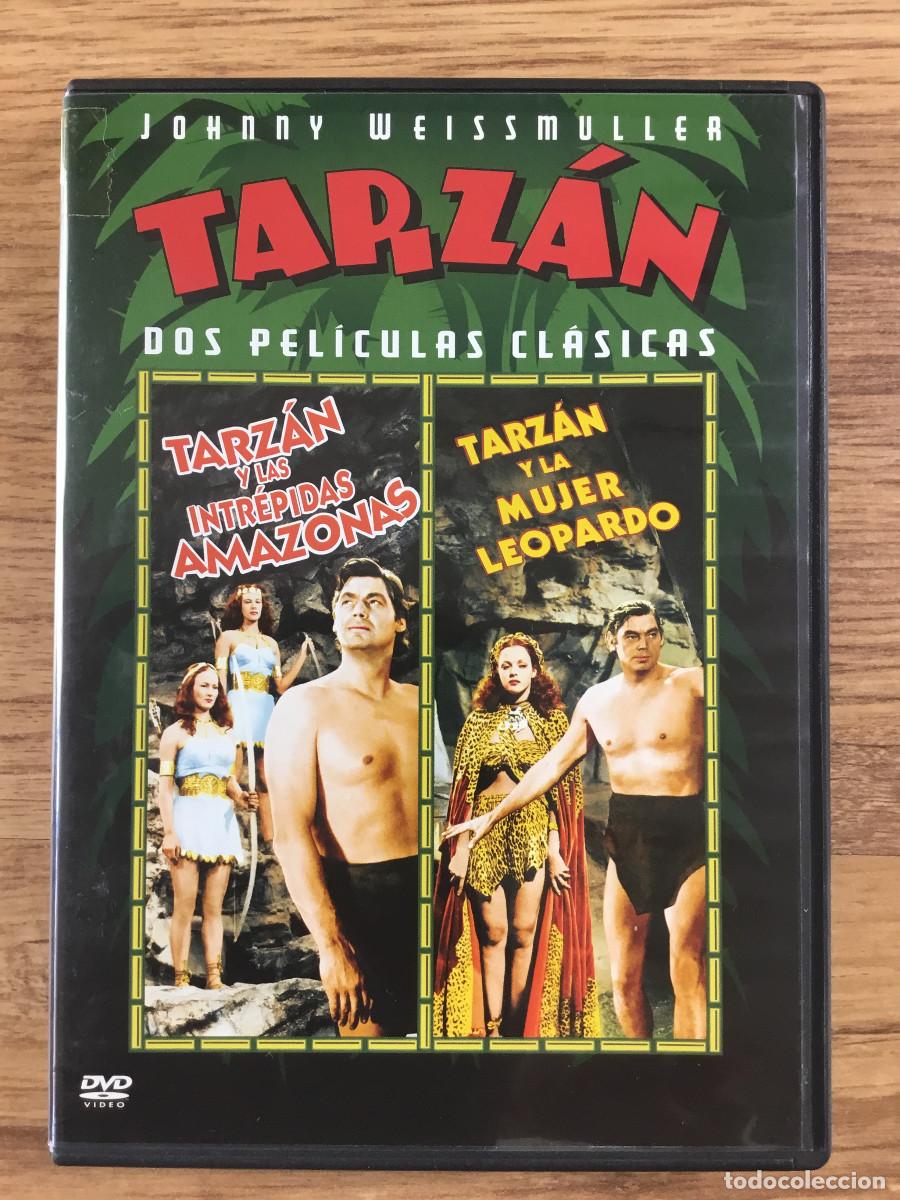 Cine: TARZ&Aacute;N - TARZ&Aacute;N Y LAS INTREPIDAS AMAZONAS + TARZ&Aacute;N Y LA MUJER LEOPARDO - JOHNNY WEISSMULLER - DVD