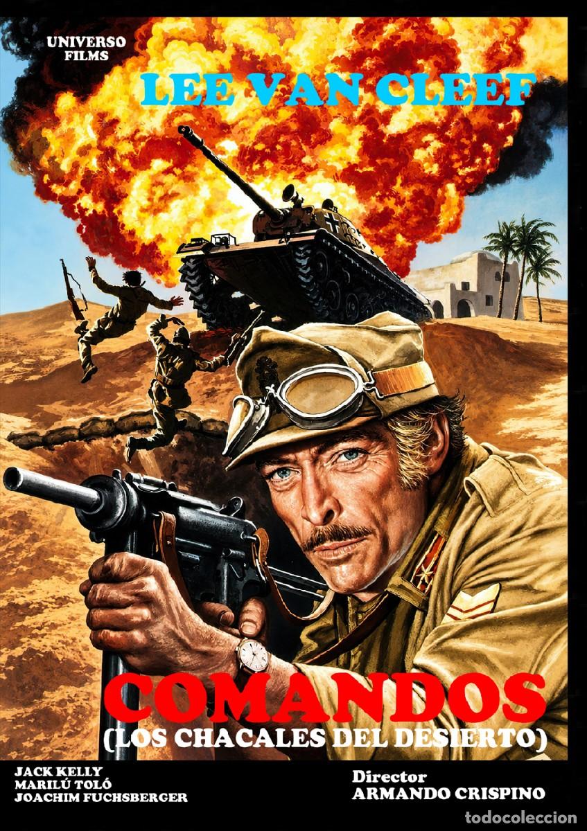 Cine: COMANDOS, LOS CHACALES DEL DESIERTO DVD PRECINTADO IMPORTACI&Oacute;N LEE VAN CLEEF SEGUNDA GUERRA MUNDIAL
