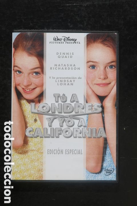 Cine: DVD. TU A LONDRES Y YO A CALIFORNIA. Edici&oacute;n Especial. Lindsay Lohan. Disney