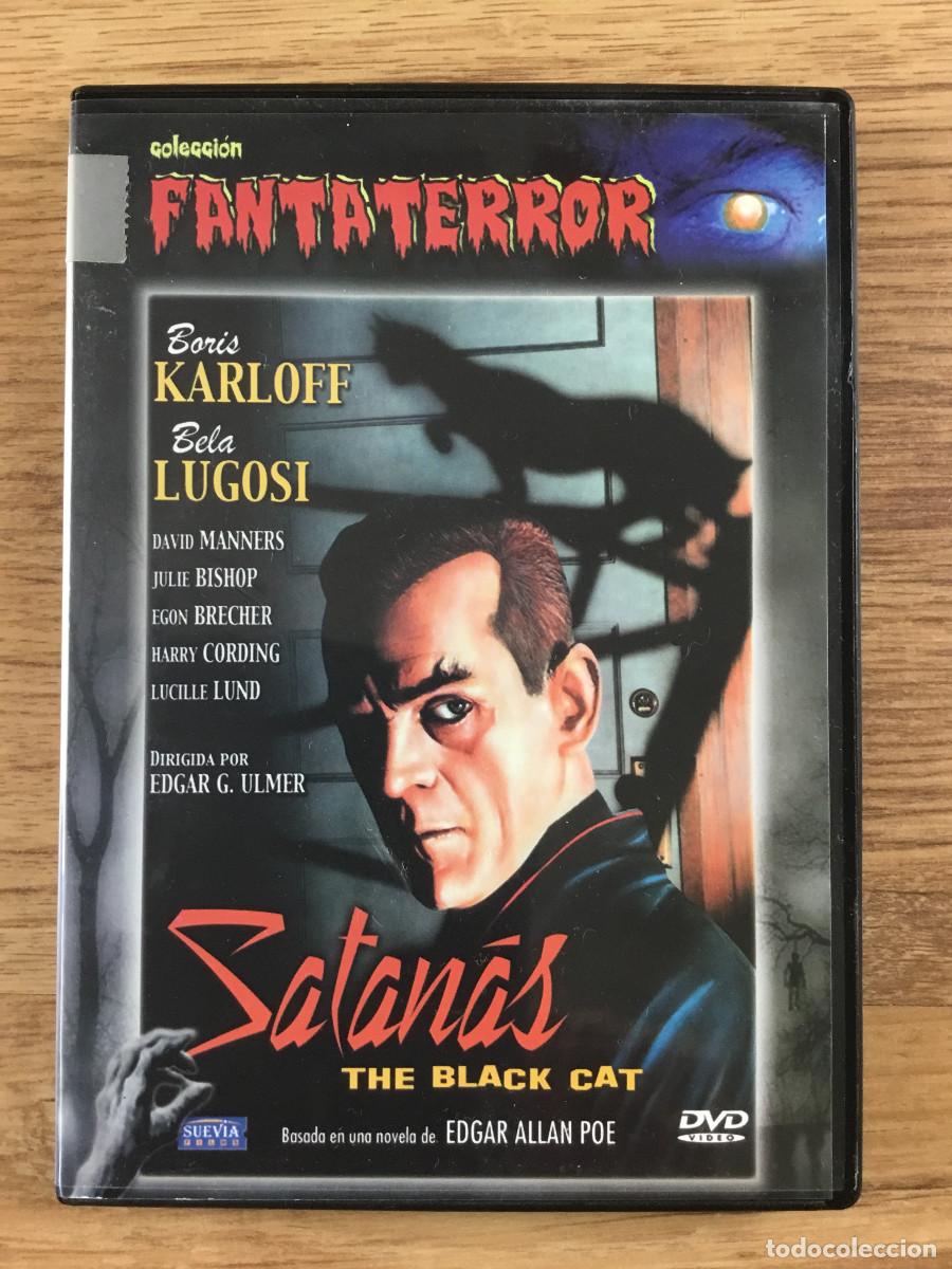 Cine: SATAN&Aacute;S - THE BLACK CAT - BORIS KARLOFF & BELA LUGOSI - DVD + LIBRETO - ESPA&Ntilde;OL CASTELLANO