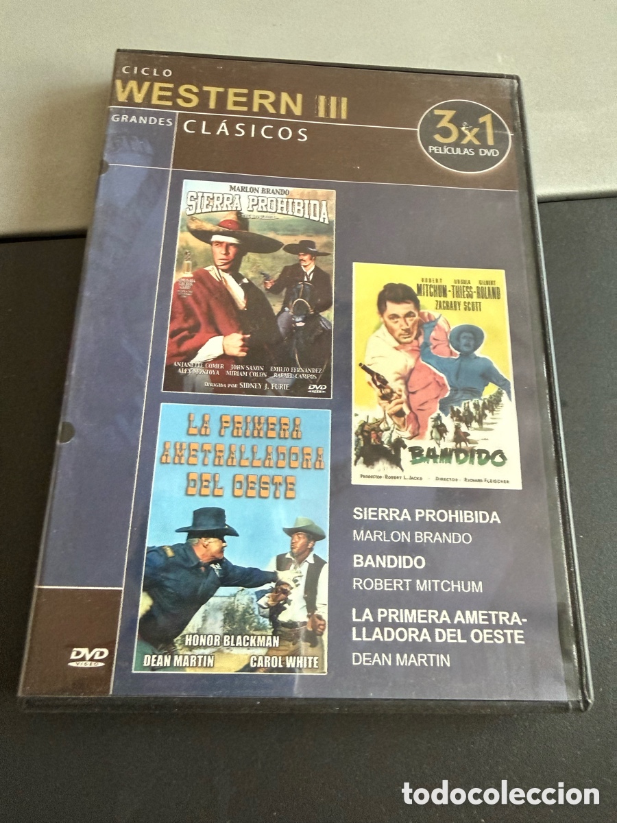 Cine: DVD. CICLO WESTERN III. 3 pelicuals