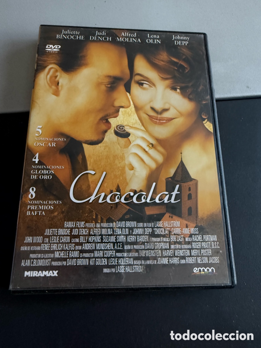 Cine: DVD. CHOCOLAT. Johnny Depp