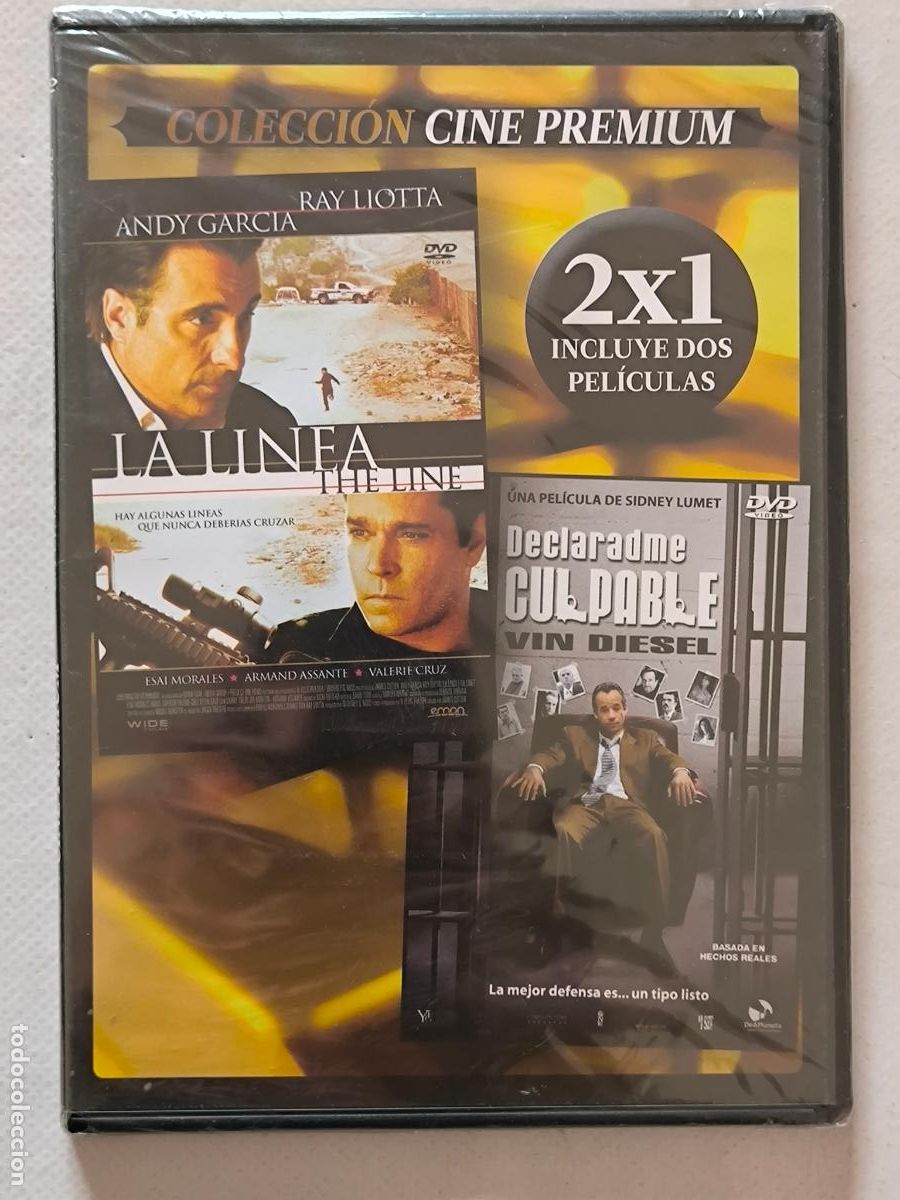 Cine: DVD LA LINEA / DECLARADME CULPABLE - 2 PELICULAS - CAJA SLIM - NUEVO, PRECINTADO (020)