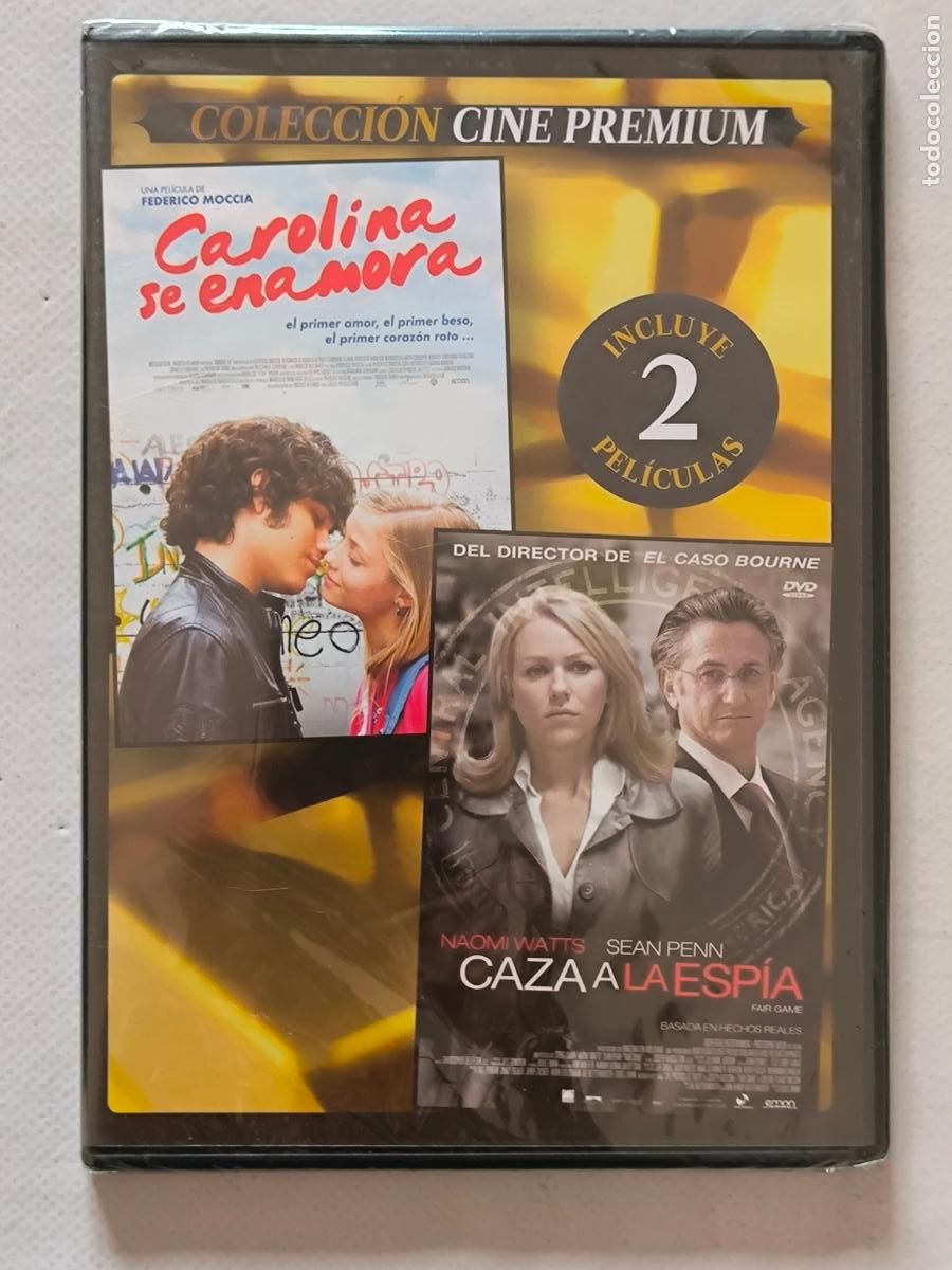 Cine: DVD CAROLINA SE ENAMORA / CAZA A LA ESPIA - 2 PELICULAS - CAJA SLIM - NUEVO, PRECINTADO (020)