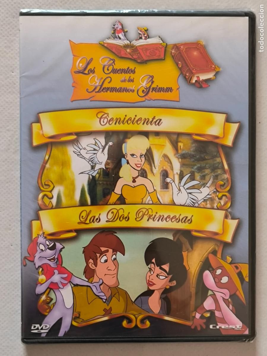 Cine: DVD CENICIENTA / LAS DOS PRINCESAS - LOS CUENTOS DE LOS HERMANOS GRIMM - CAJA SLIM - NUEVO (020)