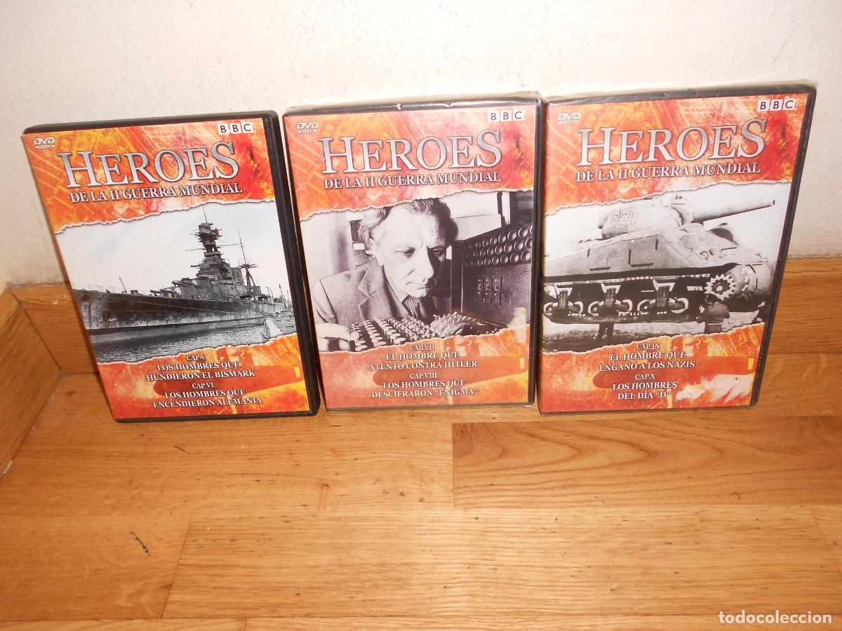 Cine: HEROES de la II GUERRA MUNDIAL - LOTE de 3 DVDs PRECINTADOS - 1&euro;y+
