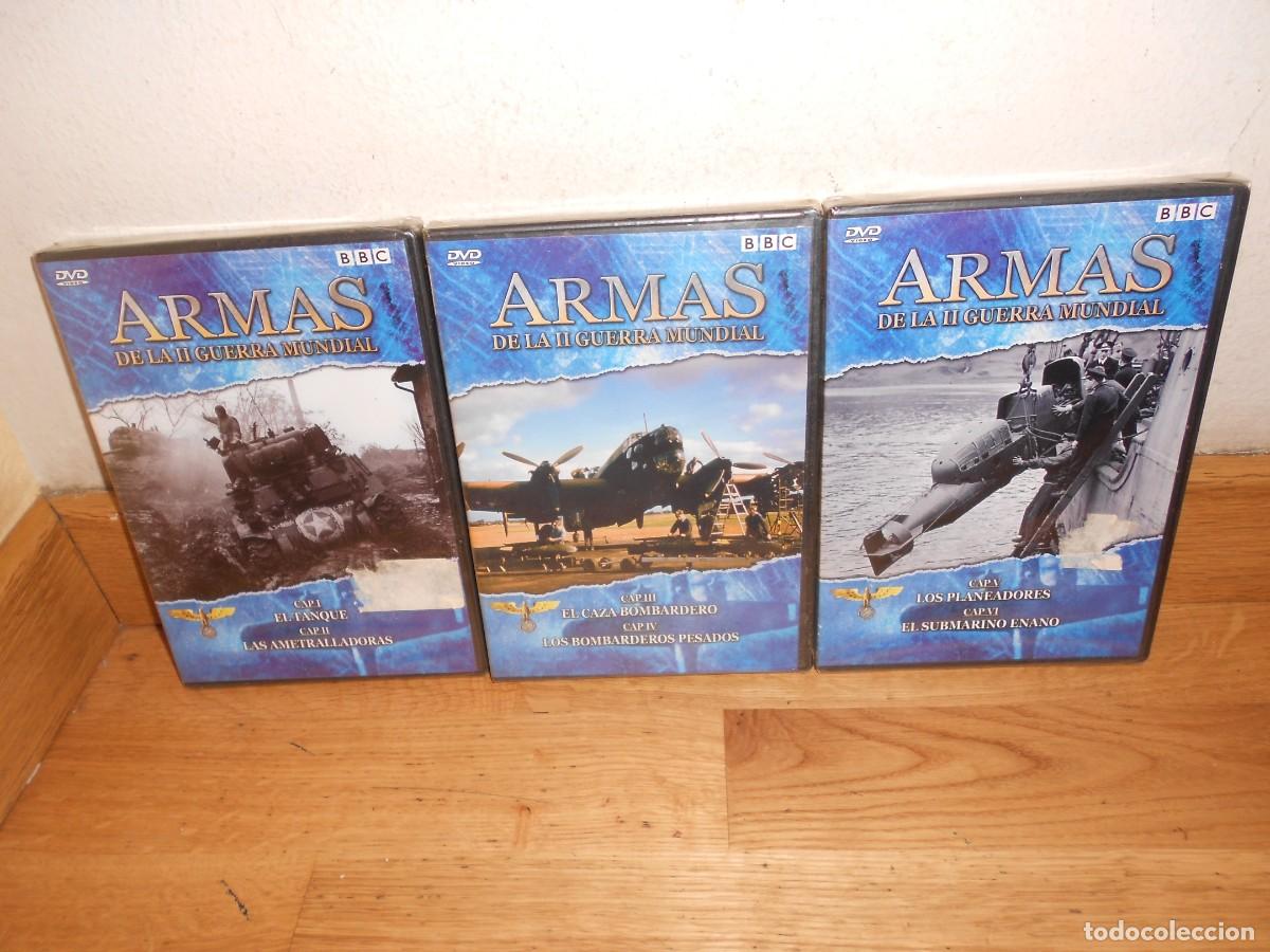 Cine: ARMAS de la II GUERRA MUNDIAL - LOTE de 3 DVDs PRECINTADOS - 1&euro;y+