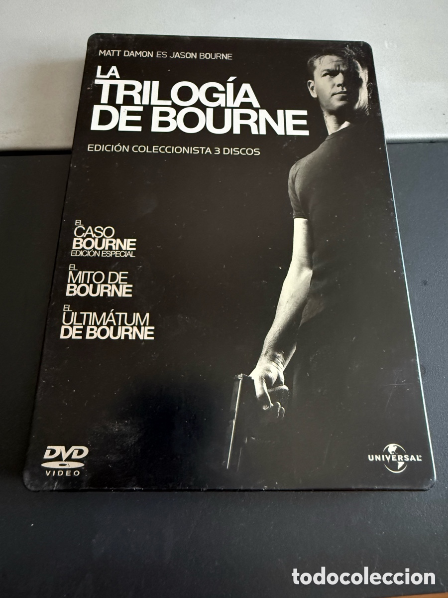 Cine: DVD. LA TRILOG&Iacute;A DE BOURNE. Caja Metal