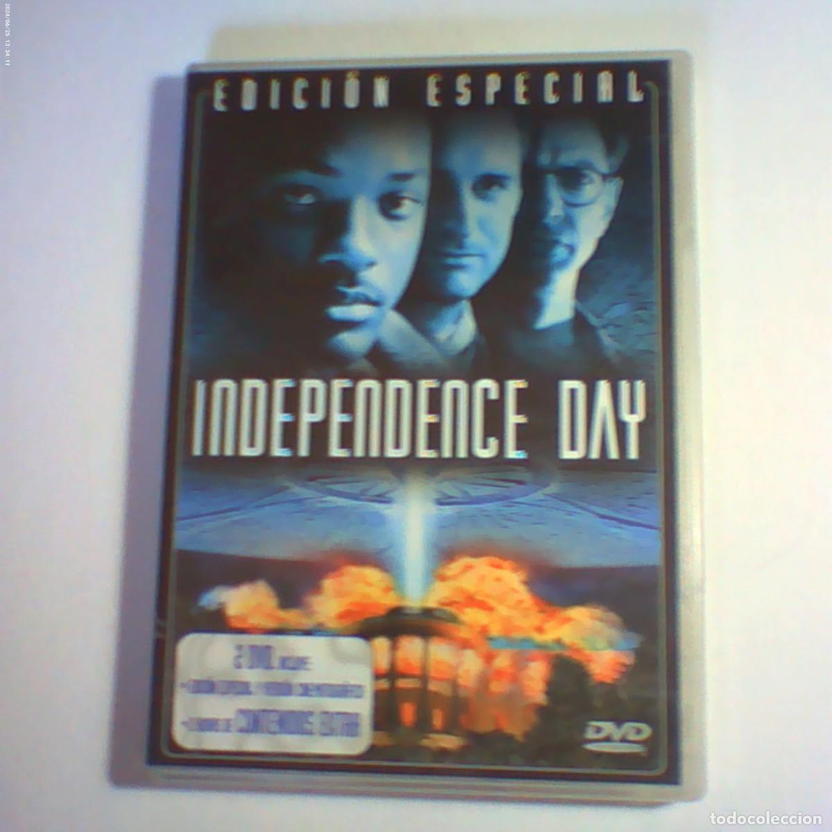 Cine: dvd 2 discos independence day. will smith. 147 min (seminuevo)