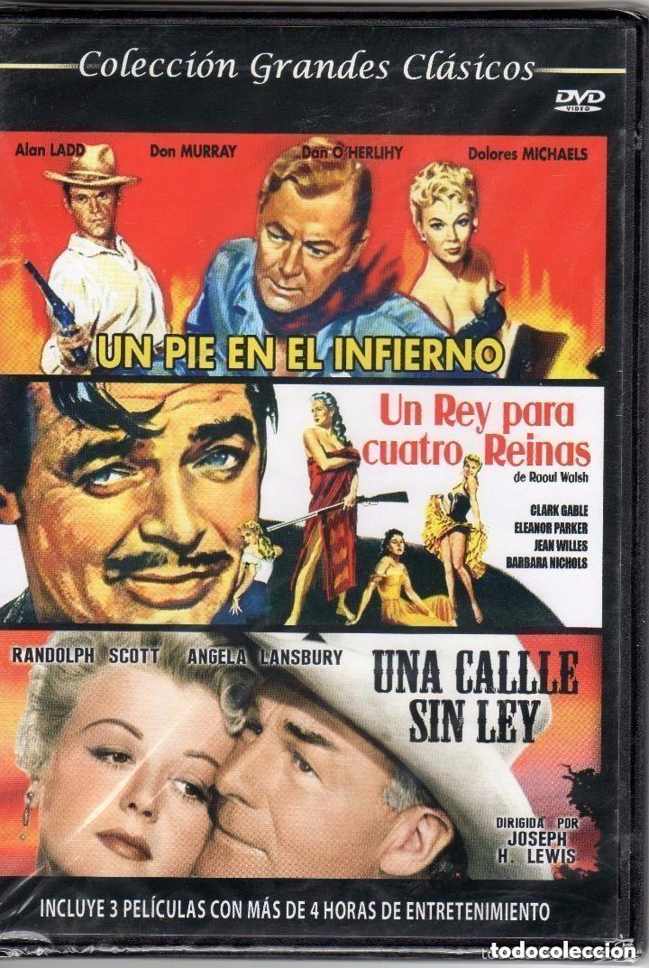 Cine: DVD - Un pie en el infierno - Un rey para cuatro reinas - Una calle sin ley