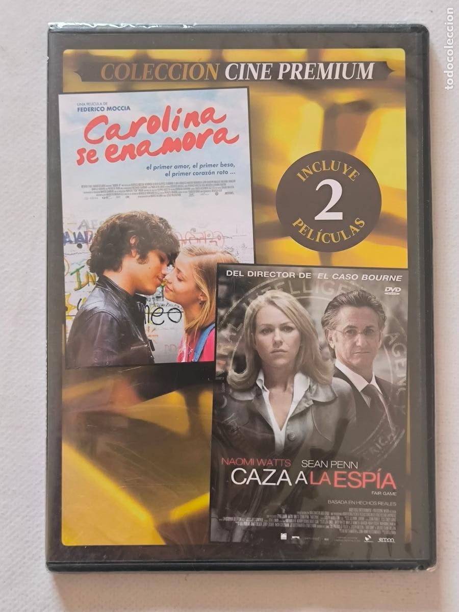 Cine: DVD CAROLINA SE ENAMORA / CAZA A LA ESPIA - 2 PELICULAS - CAJA SLIM - NUEVO, PRECINTADO (026)