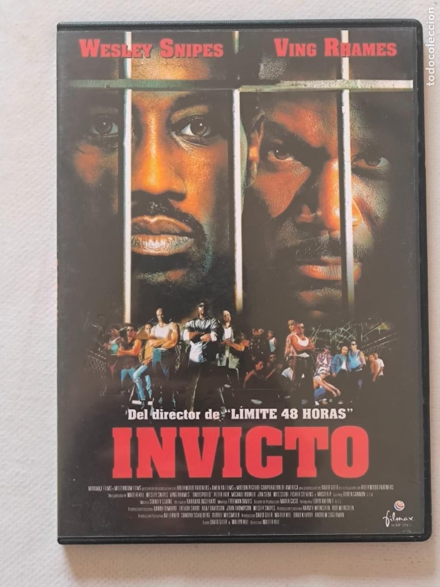 Cine: DVD INVICTO - WESLEY SNIPES, VING RHAMES - CAJA SLIM (027)