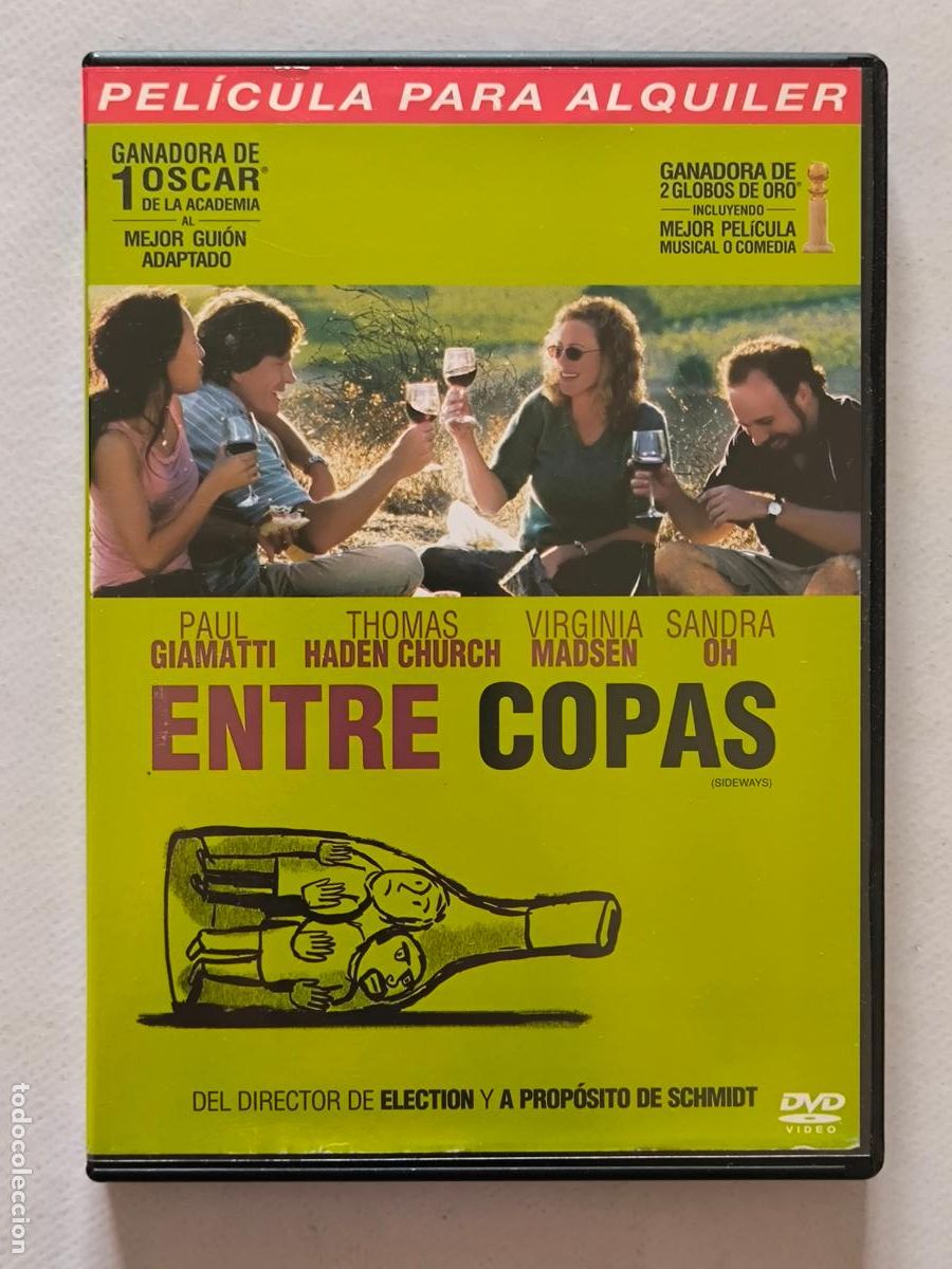 Cine: DVD ENTRE COPAS - EDICION DE ALQUILER - LEER DESCRIPCION (027)