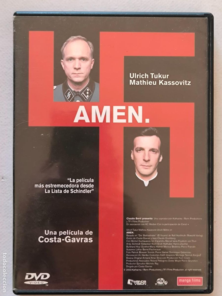 Cine: DVD AMEN - COSTA GAVRAS (028)