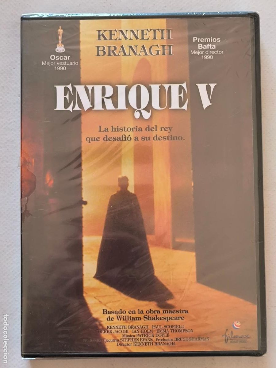 Cine: DVD ENRIQUE V - KENNETH BRANAGH - NUEVO, PRECINTADO (029)