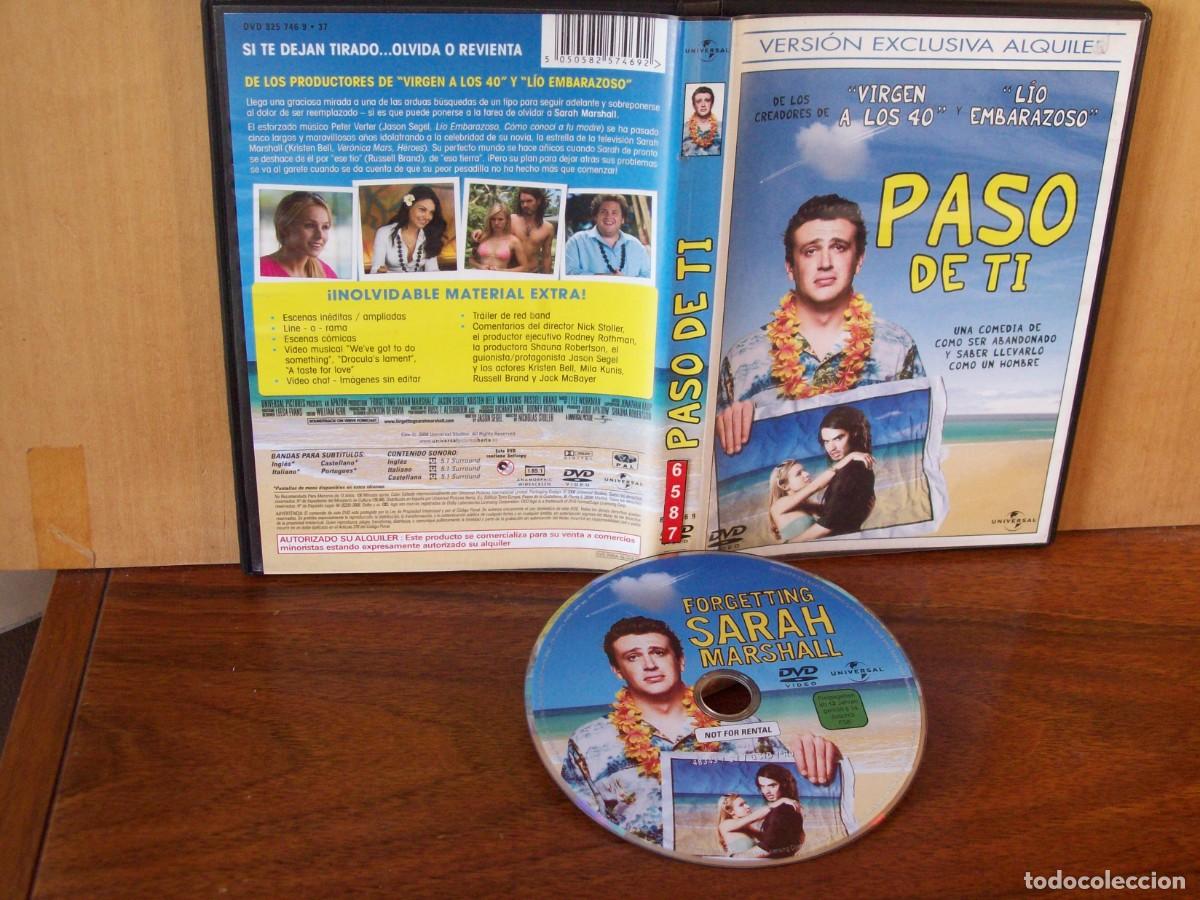 Cine: PASO DE TI - JASON SEGEL - KRISTEL BELL - MILA KUNIS - DVD EDICION ALQUILER
