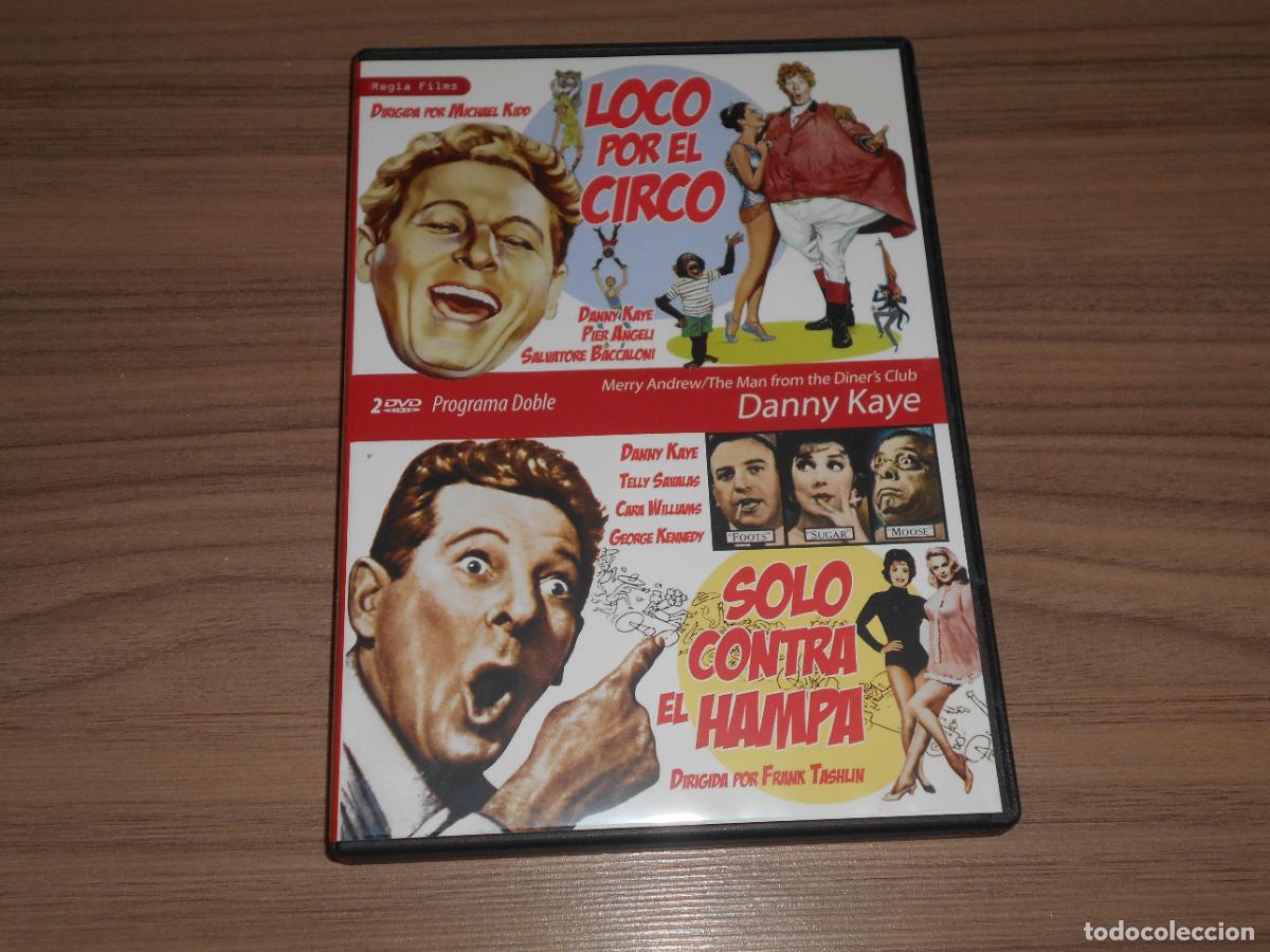 Cine: LOCO POR EL CIRCO + SOLO CONTRA EL HAMPA 2 DVD Dany Kaye COMO NUEVA