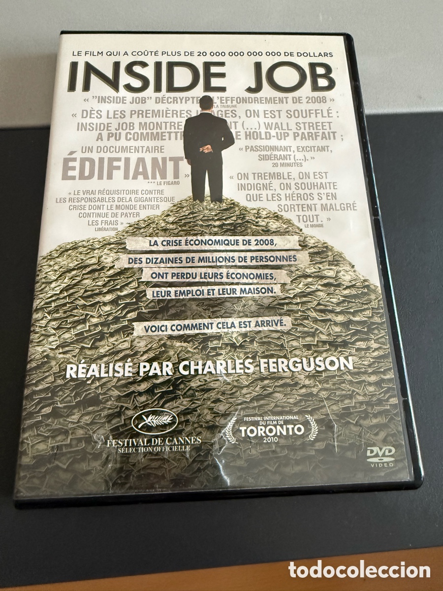 Cine: DVD. INSIDE JOB. Car&aacute;tula Francia