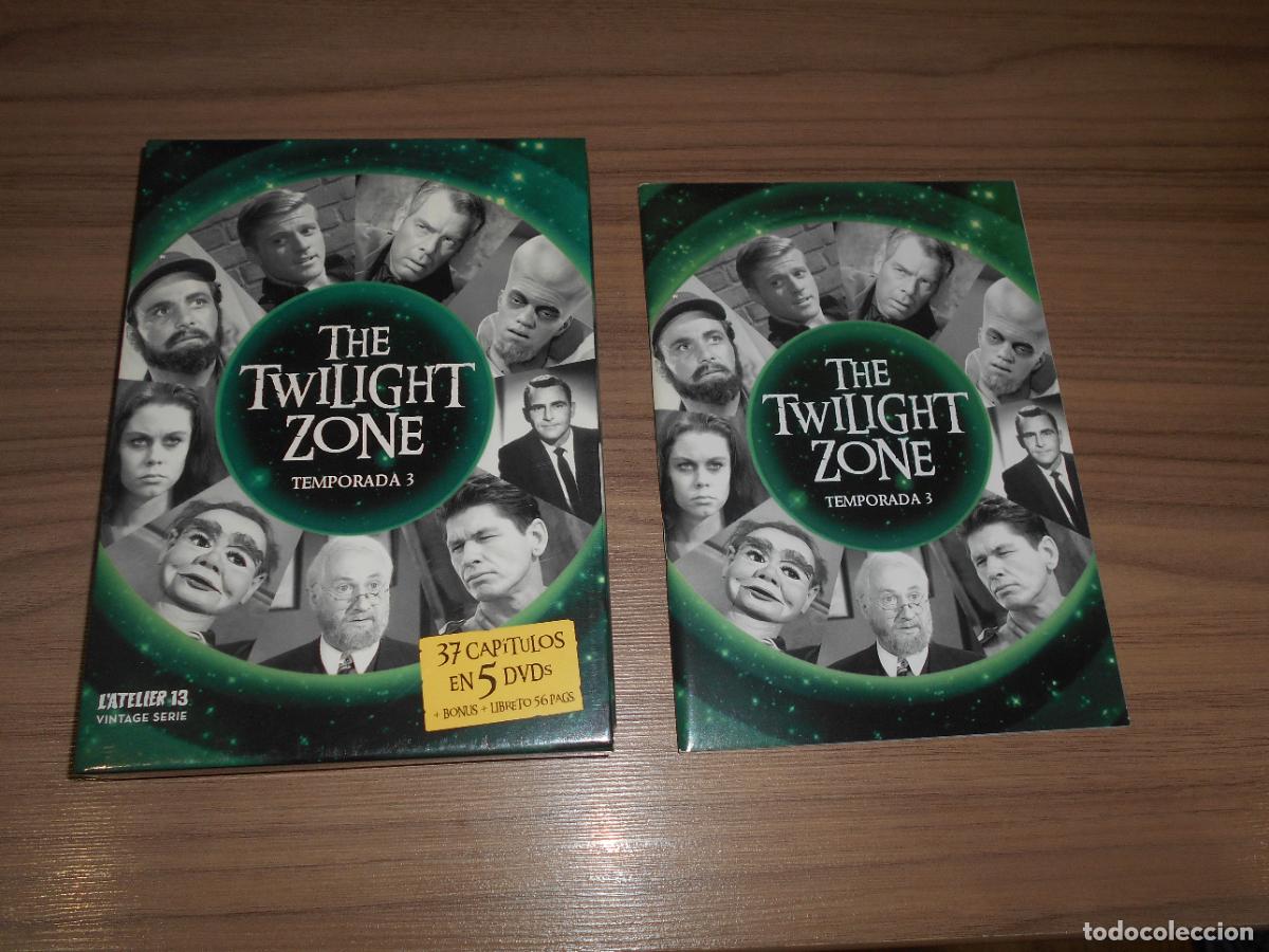 Cine: THE TWILIGHT ZONE Temporada 3 Completa 5 DVD + BONUS + LIBRETO 56 Pag. COMO NUEVA