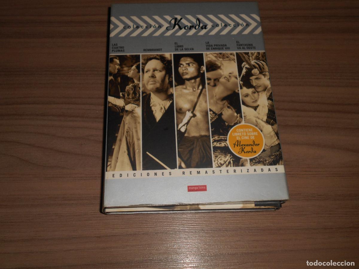 Cine: KORDA Coleccion 5 DVD + LIBRO CUATRO PLUMAS - LIBRO SELVA - REMBRANDT - FANTASMA OESTE - VIDA PRIVAD