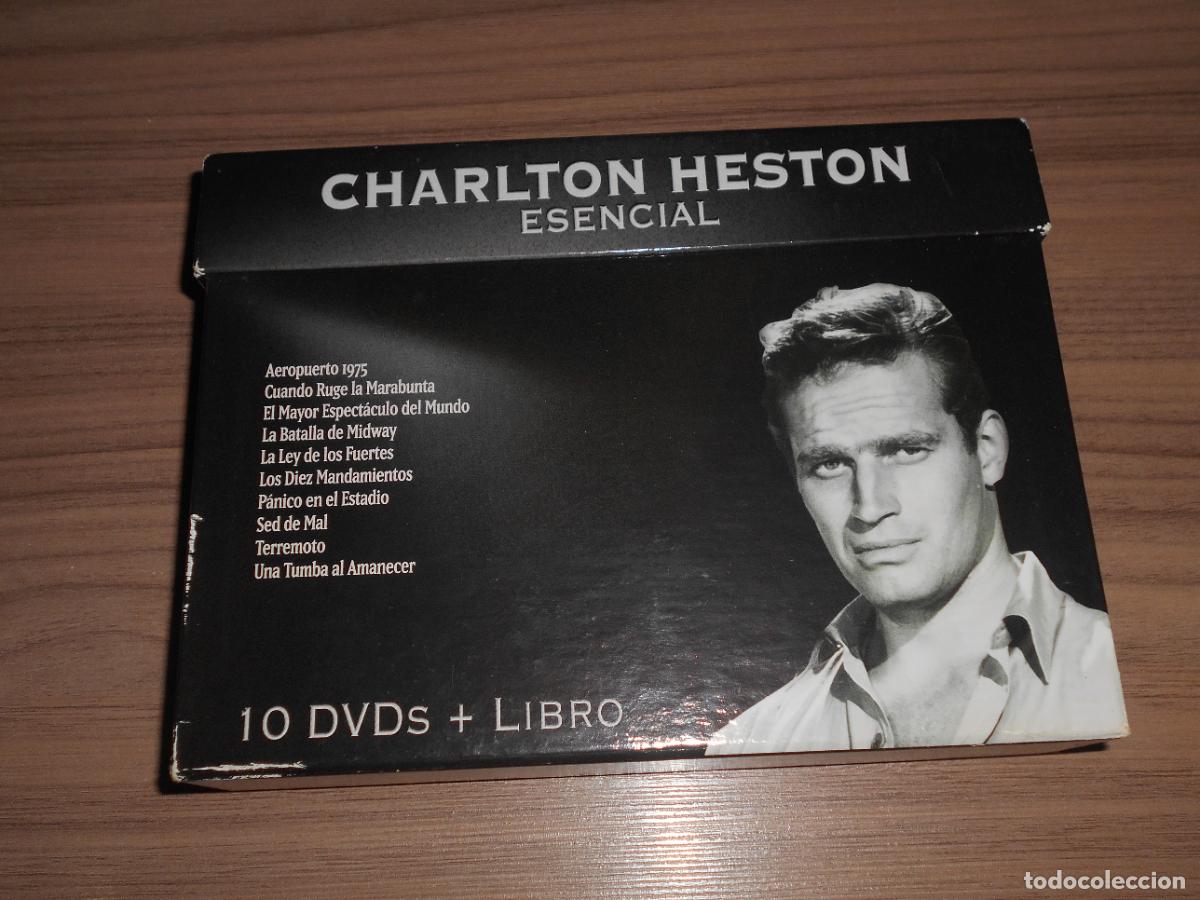 Cine: Coleccion CHARLTON HESTON 11 DVD AEROPUERTO 75 - RUGE MARABUNTA - TERREMOTO SED MAL - PANICO ESTADIO