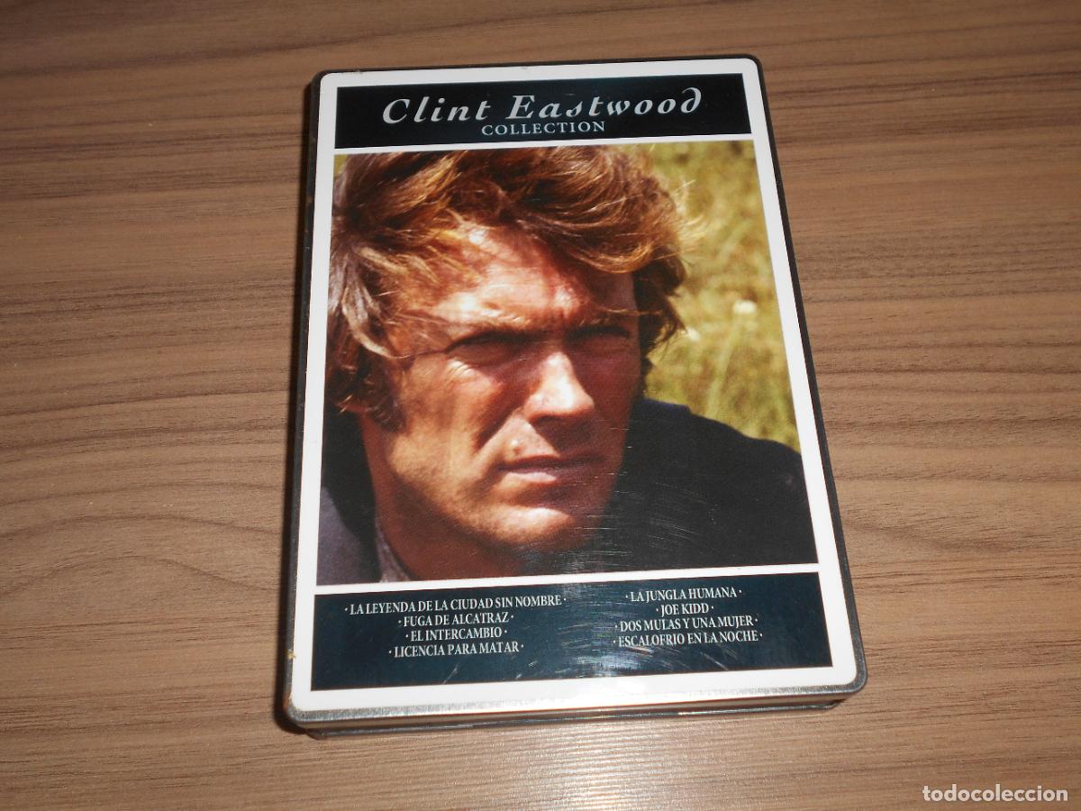 Cine: CLINT EASTWOOD 8 DVD FUGA ALCATRAZ - JOE KIDD - JUNGLA HUMANA - INTERCAMBIO - LICENCIA MATAR Etc...