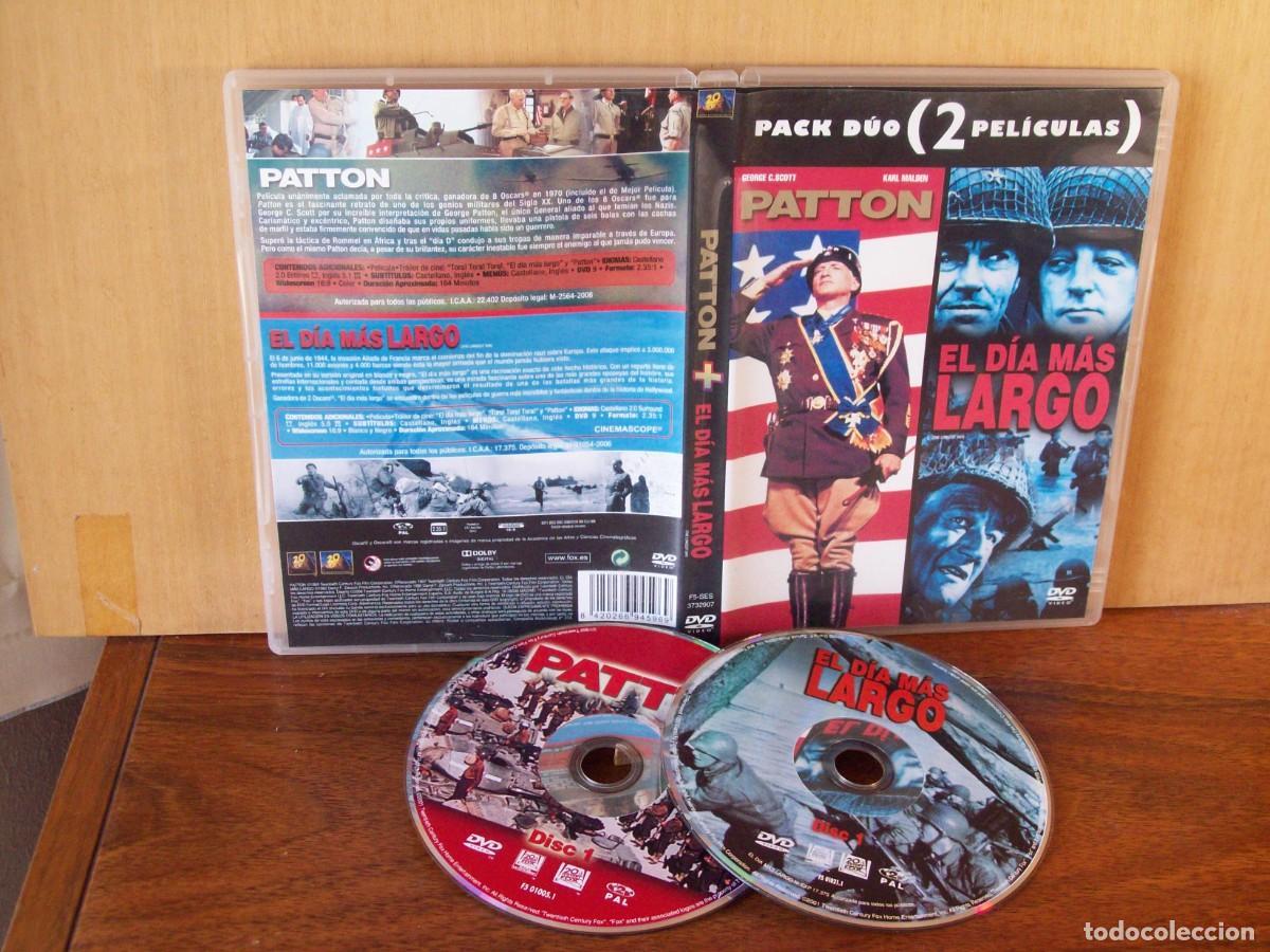 Cine: PATTON (GEORGE C. SCOTT - KARLD MALDEN) - EL DIA MAS LARGO - 2 PELICULAS EN DOBLE DVD