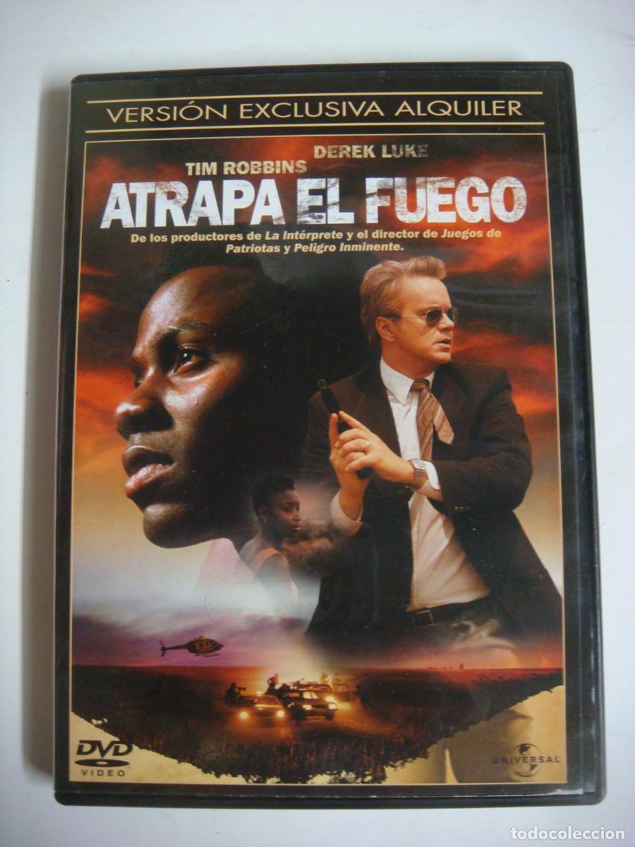 Cine: D.V.D. DE ATRAPA EL FUEGO CON TIM ROBBINS-(G)-CAJ-N&ordm;-9