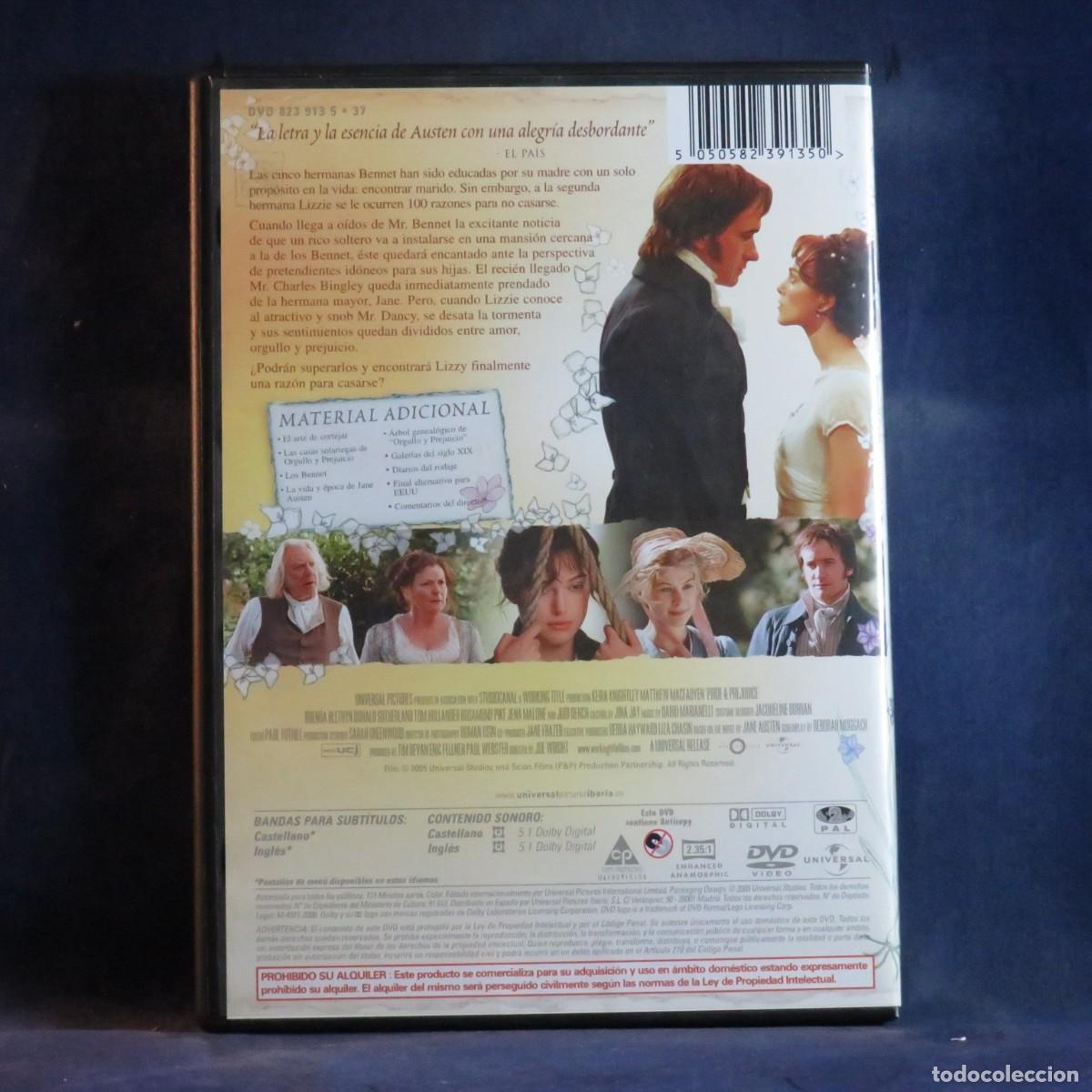 Cine: ORGULLO Y PREJUICIO - DVD - Foto 2