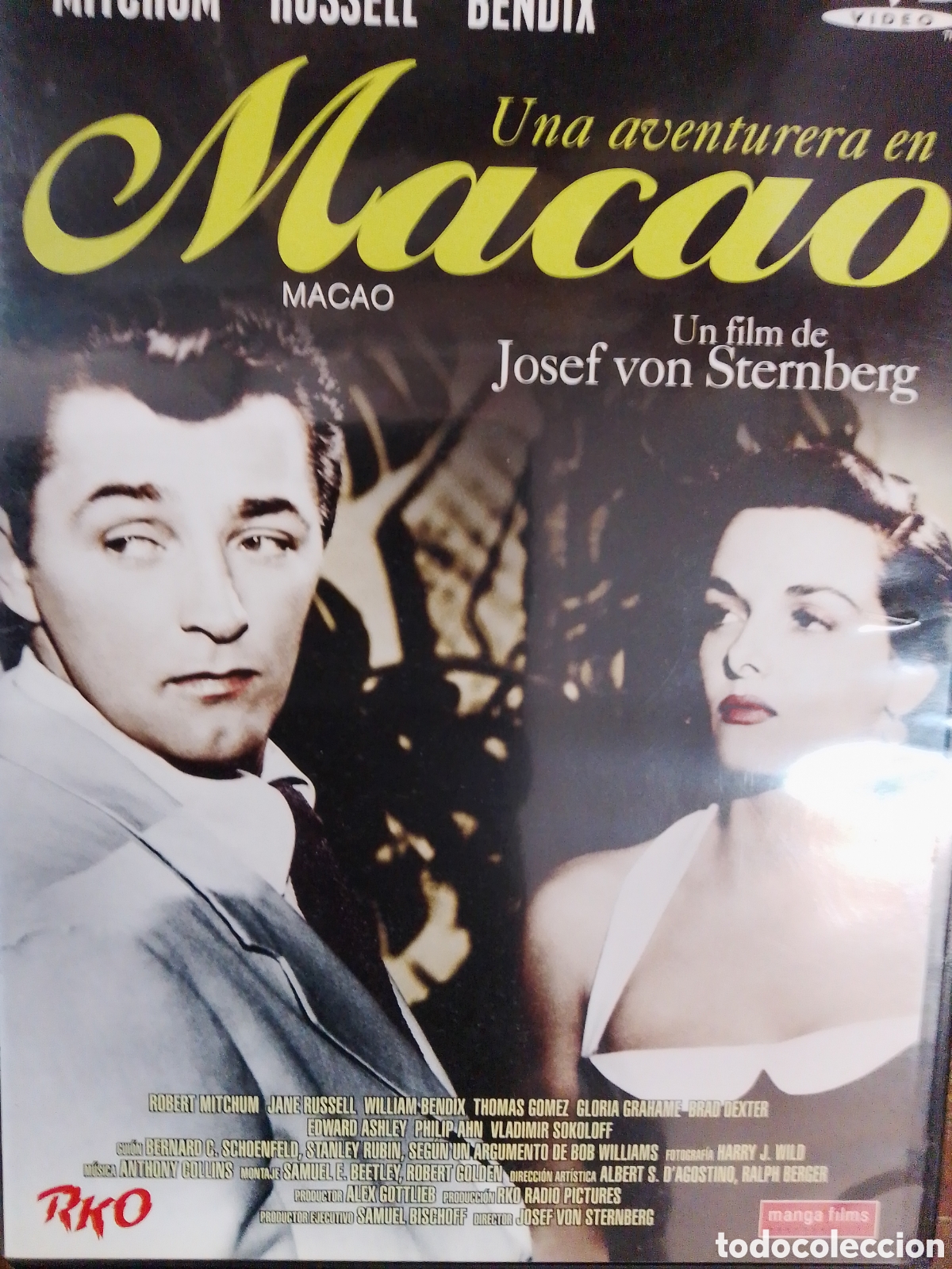 Cine: UNA AVENTURA EN MACAO. STERNBERG, JOSEF VON. RKO. MANGA FILMS. 2003